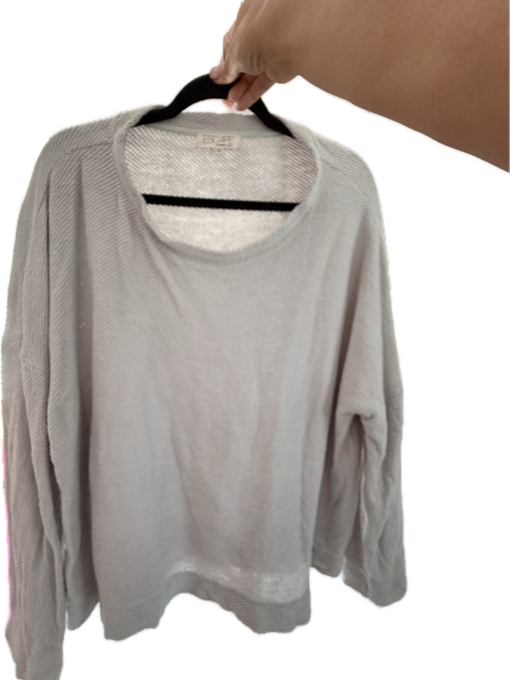 Light Gray Crewneck Sweater - Relaxed Everyday Knit